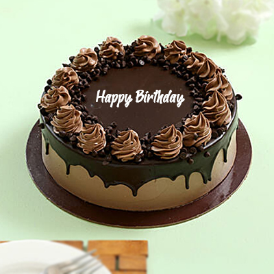 "Delicious round shape chocolate cake - 1kg - Click here to View more details about this Product